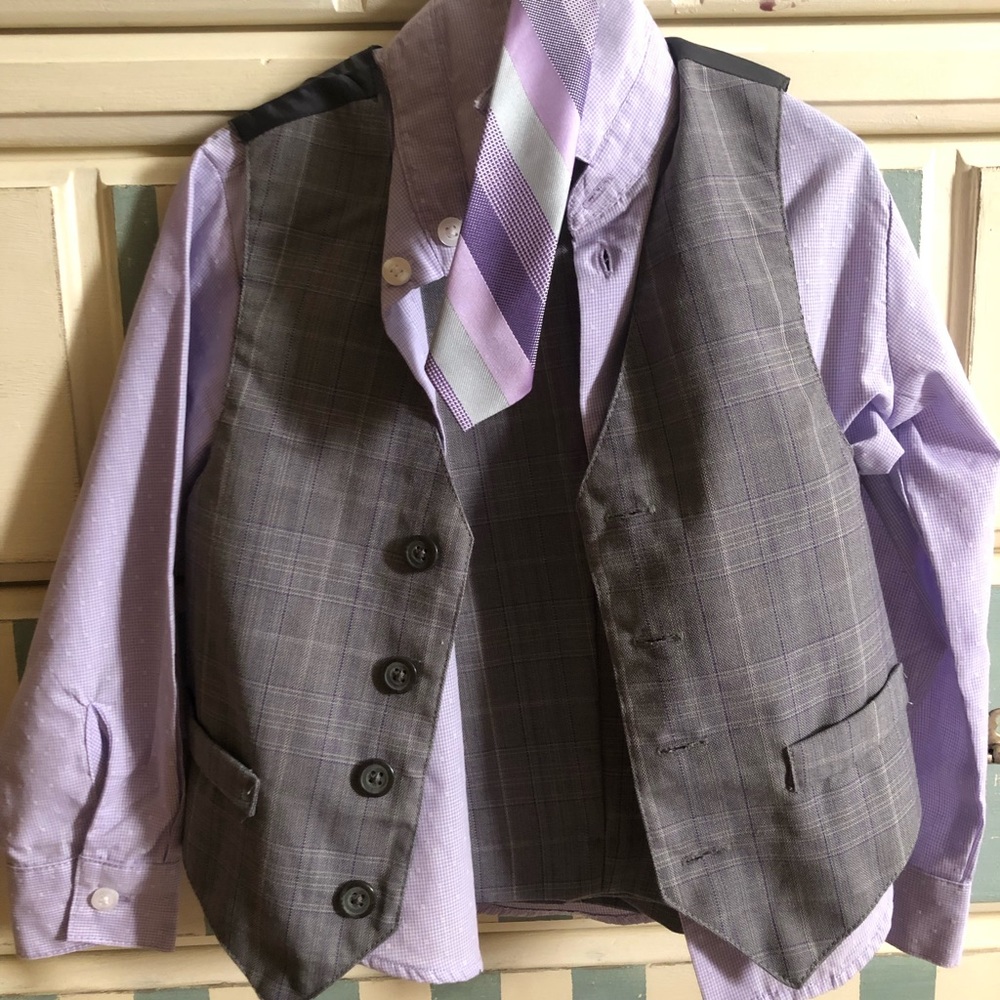 4 Piece Purple Suit